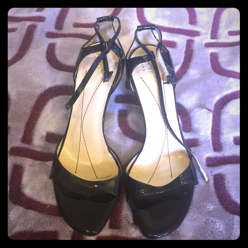 Strappy Black Kate Spade heels